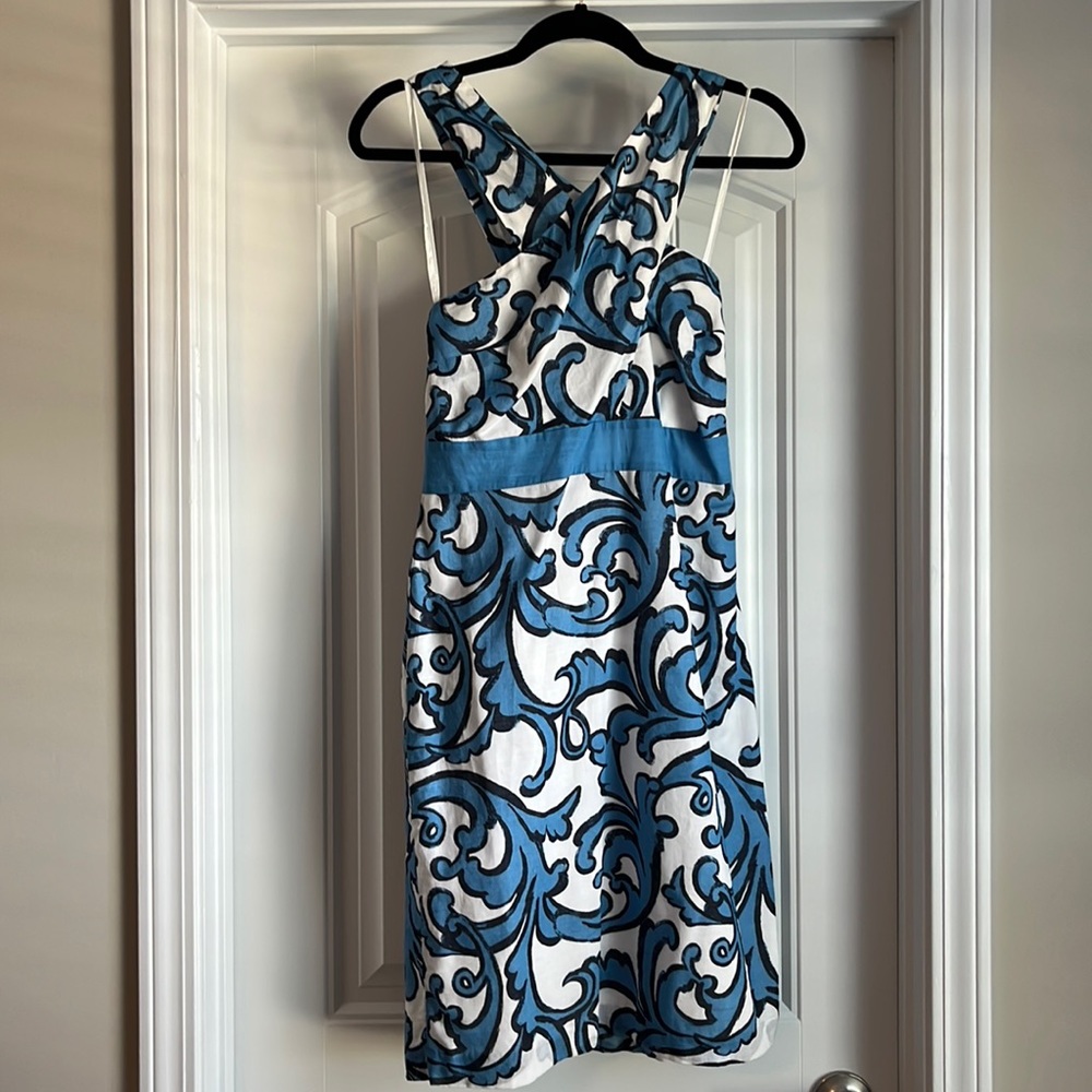 Cross neck dress